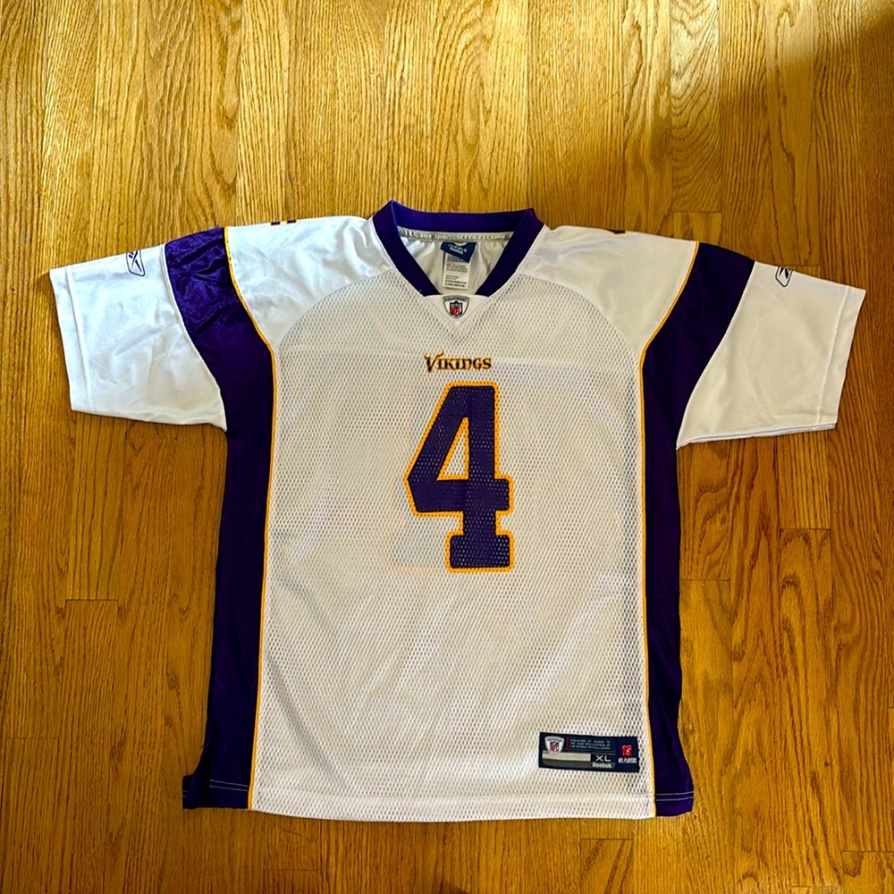 Reebok Youth Brett Favre Minnesota Vikings Replica Jersey - Size YXL